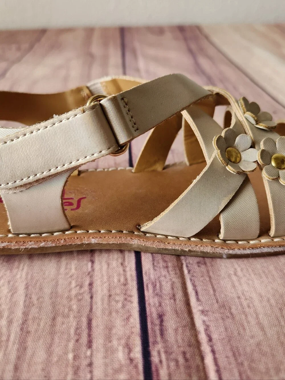 Kids Size 2 Sandles Rachels Shoes Hook And Loop Closure